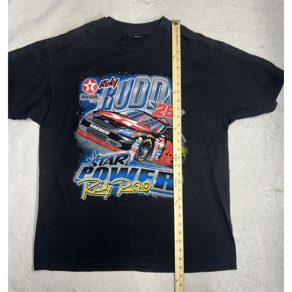 Vintage Ricky Rudd Black Double-sided T-Shirt Shirt NASCAR Chase Authentics - Picture 5 of 7